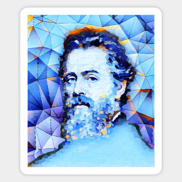 Herman Melville Portrait | Herman Melville Artwork | Herman Melville Painting 10 Magnet by JustLit